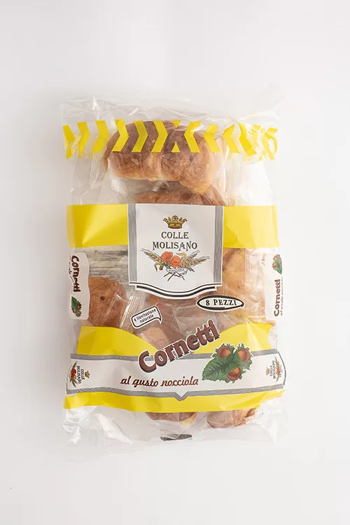 Confezione 8 pezzi cornetto nocciola dolciaria colle molisano